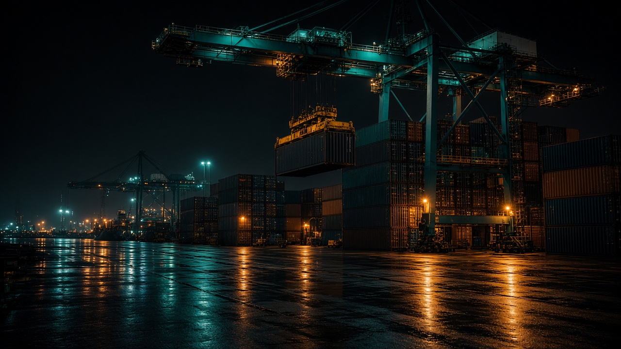 Logística portuaria nocturna